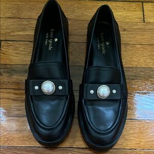 Kate Spade Black Classic Loafers